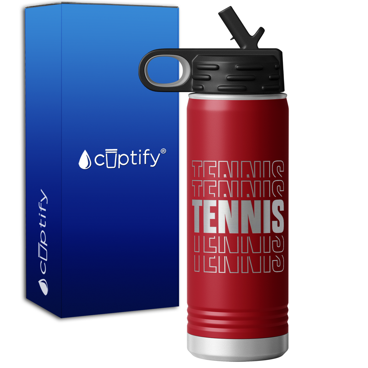 Tennis Tennis Tennis 20oz Sport Water Bottle