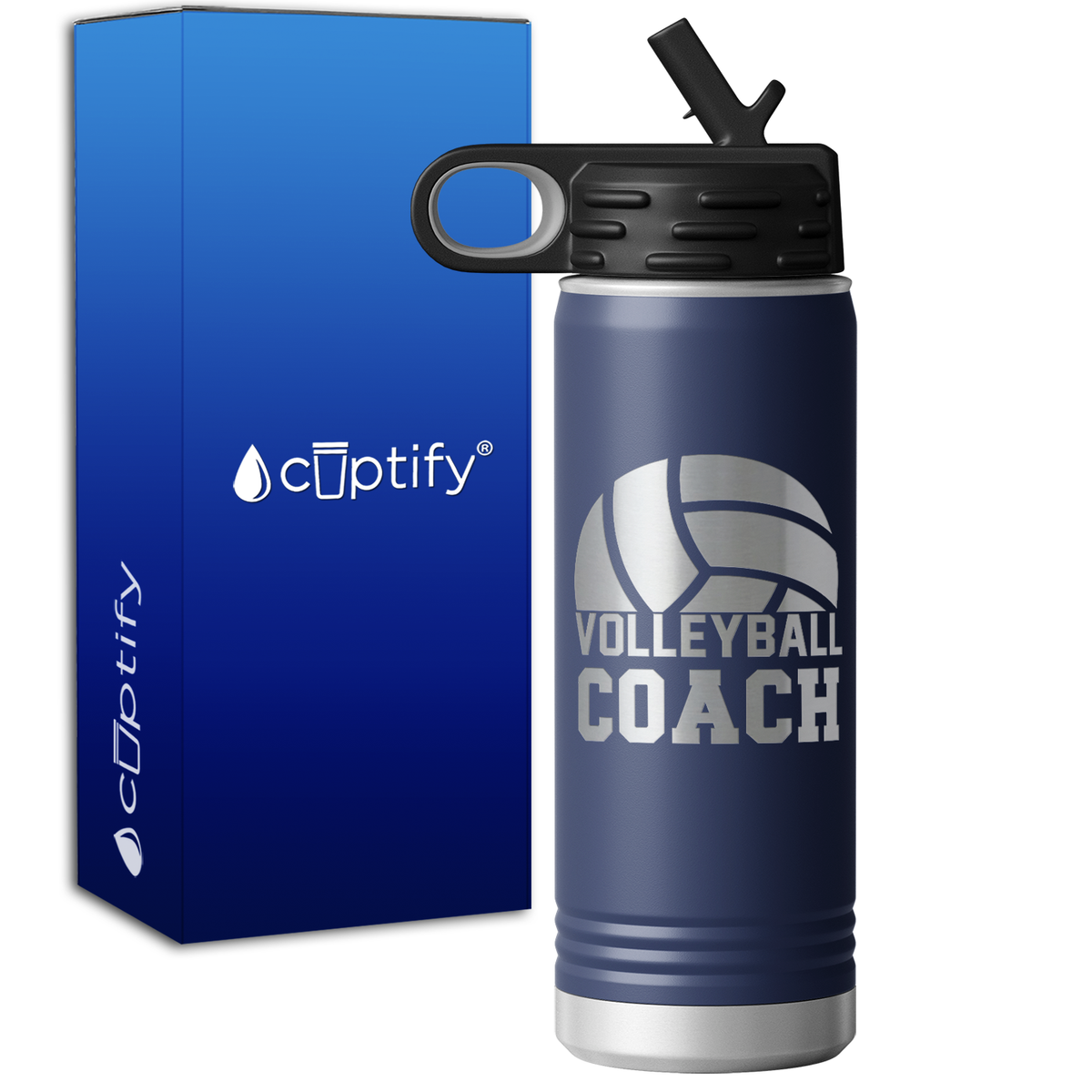 Volleyball Coach 20oz Sport Water Bottle