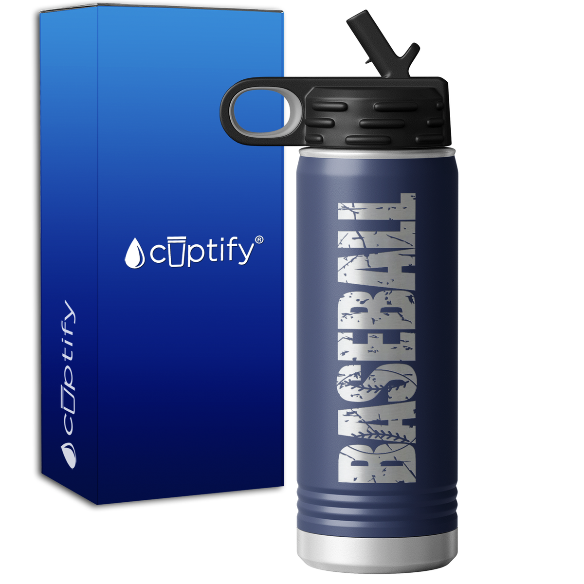 Baseball 20oz Sport Water Bottle