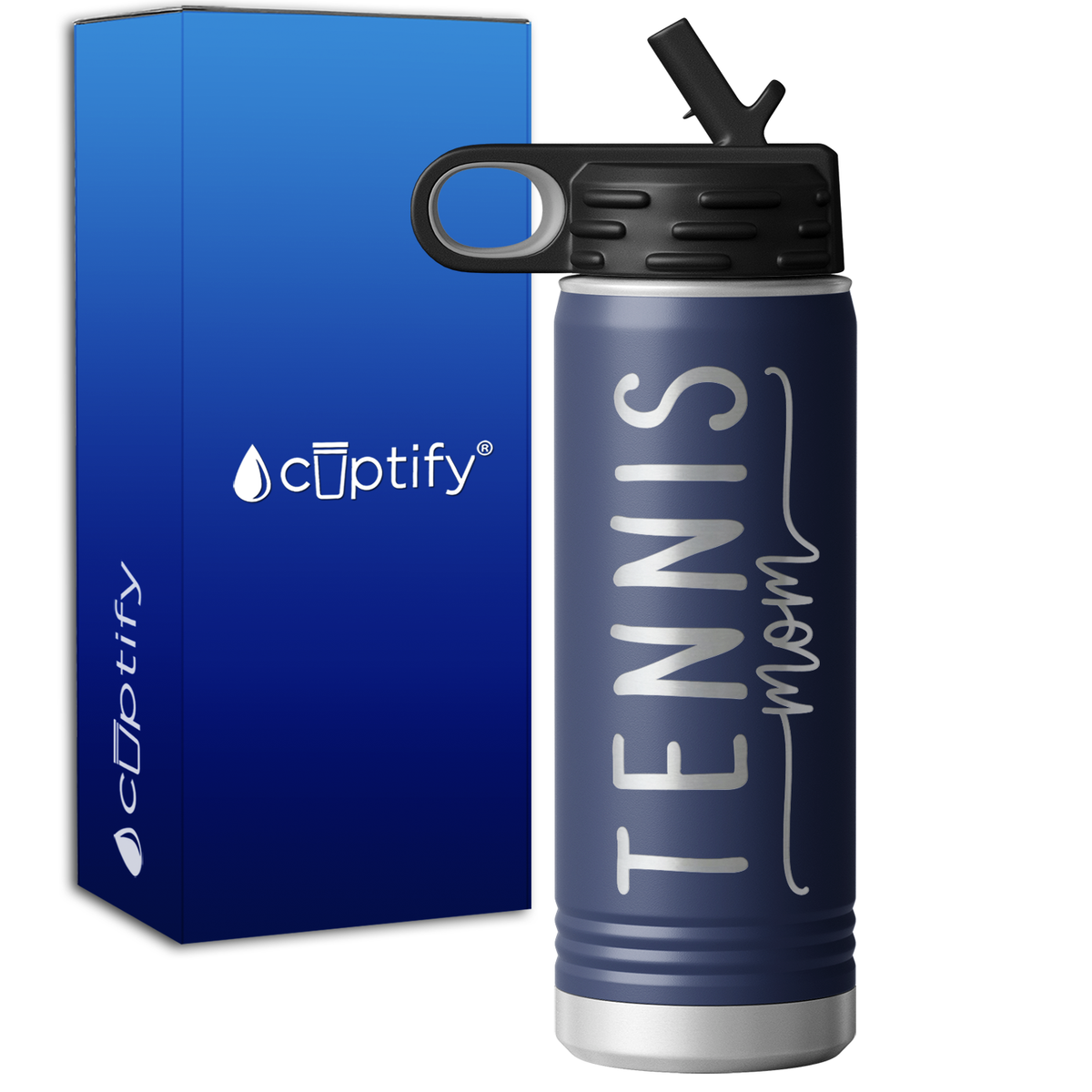 Tennis Mom 20oz Sport Water Bottle