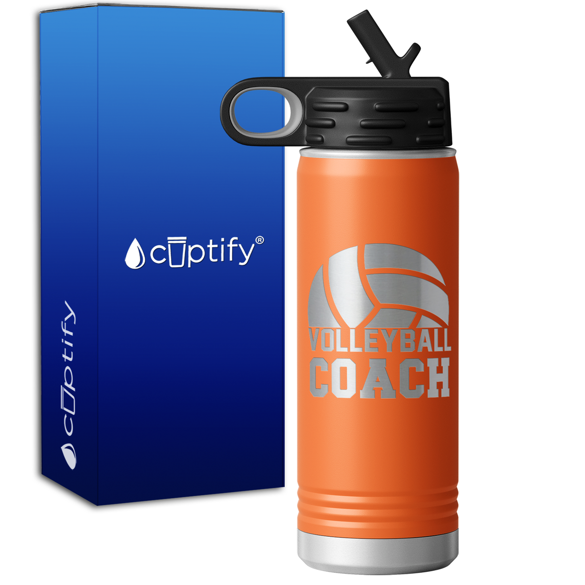 Volleyball Coach 20oz Sport Water Bottle