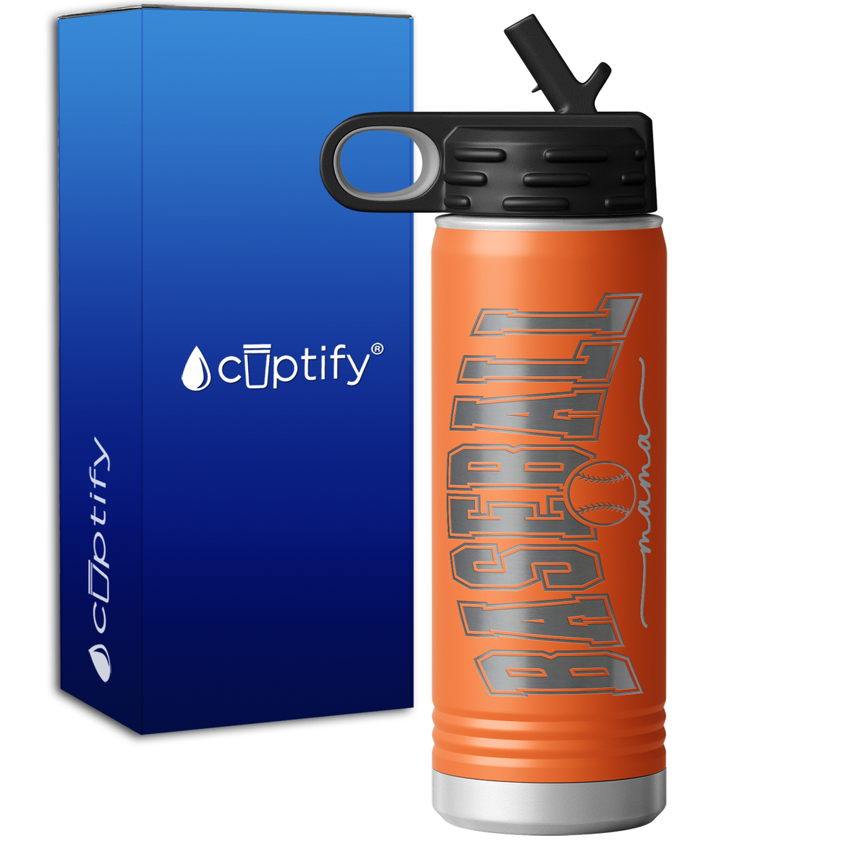 Baseball Mama 20oz Sport Water Bottle