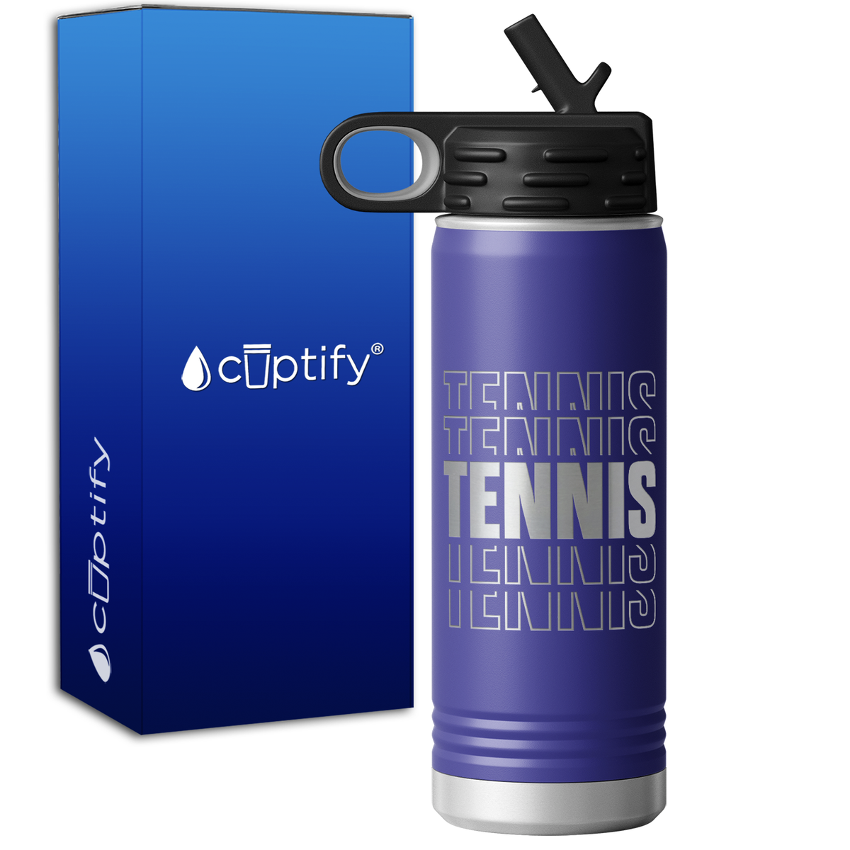 Tennis Tennis Tennis 20oz Sport Water Bottle