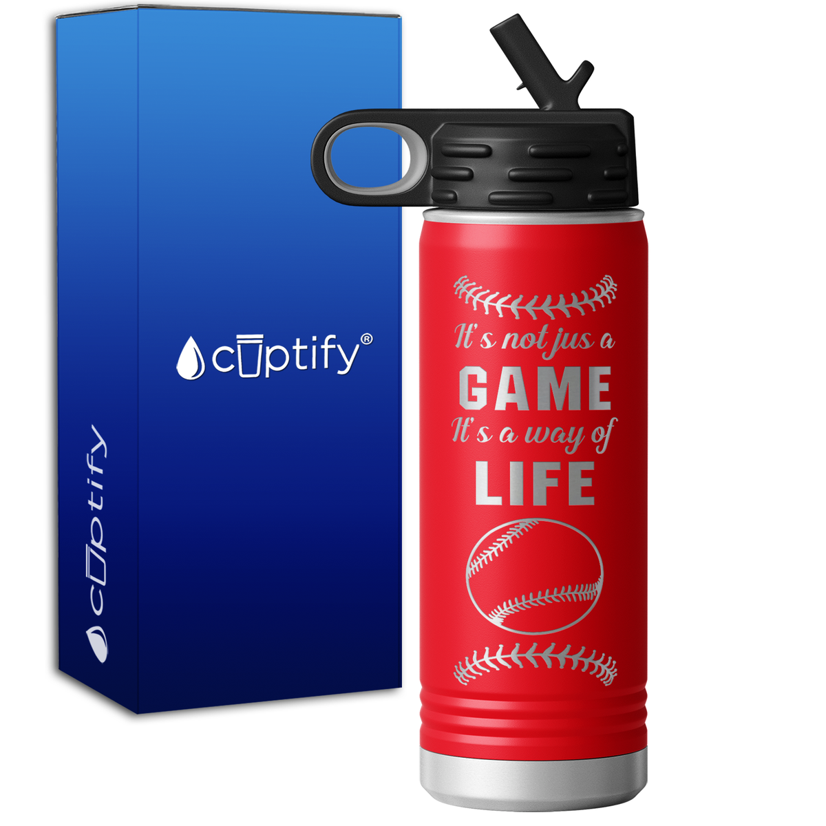 It's Not Just a Game It's a Way of Life 20oz Sport Water Bottle