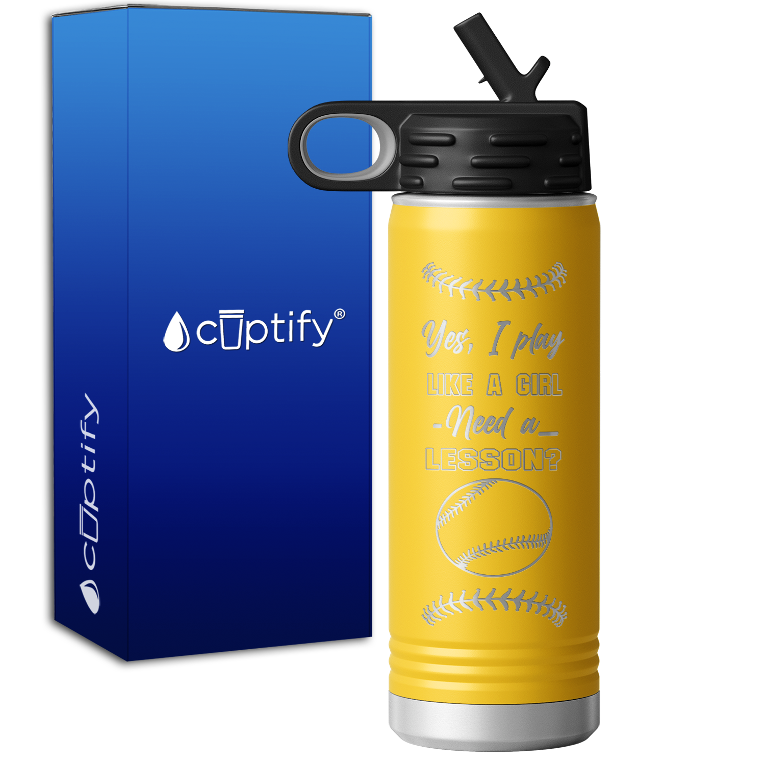 Yes, I Play Like a Girl 20oz Sport Water Bottle