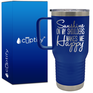 Sunshine on my Shoulders 20oz Beach Life Travel Mug