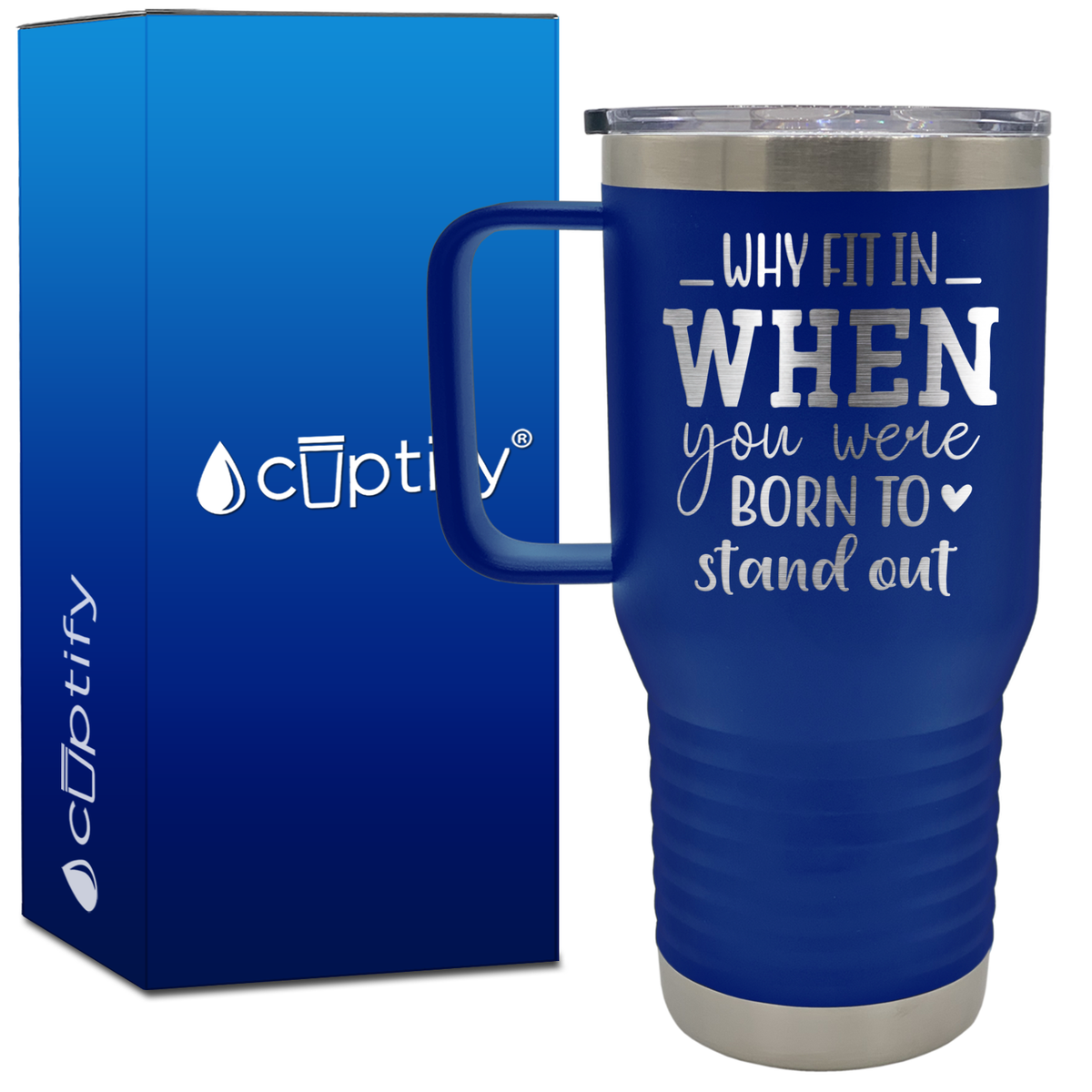 Why Fit in When You Were Born to Stand Out 20oz Gymnastics Travel Mug