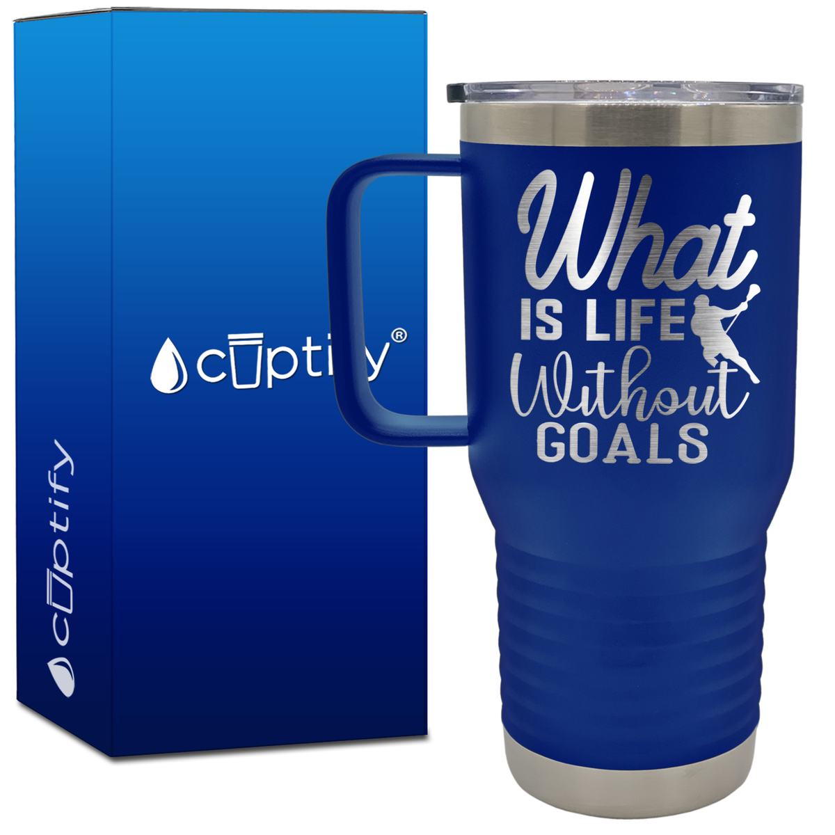 What is Life Without Goals Lacrosse 20oz Lacrosse Travel Mug