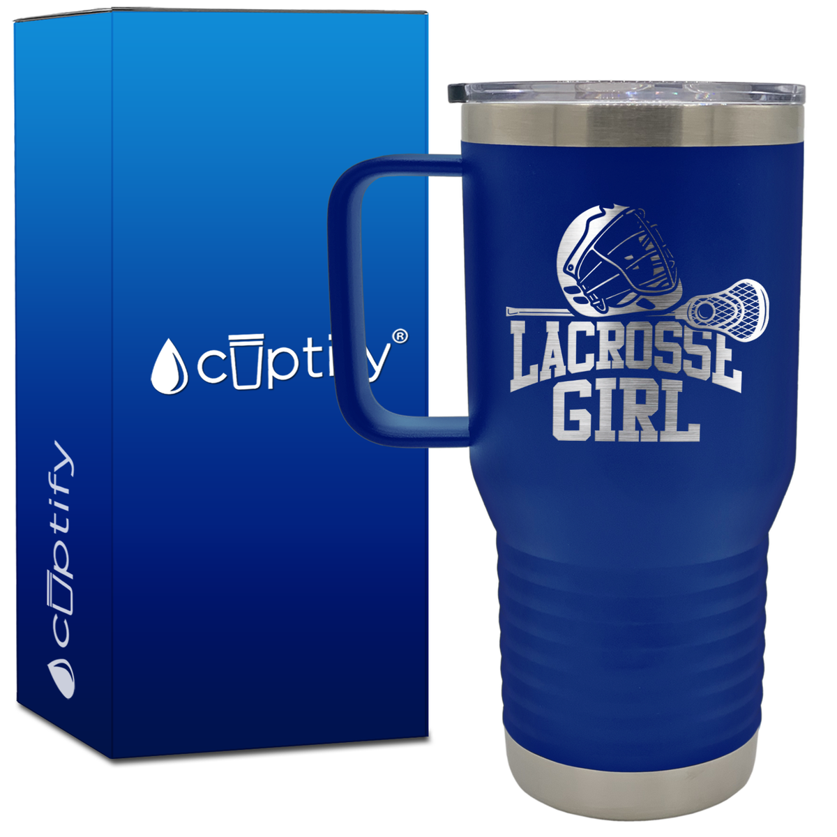 Lacrosse Girl 20oz Lacrosse Travel Mug