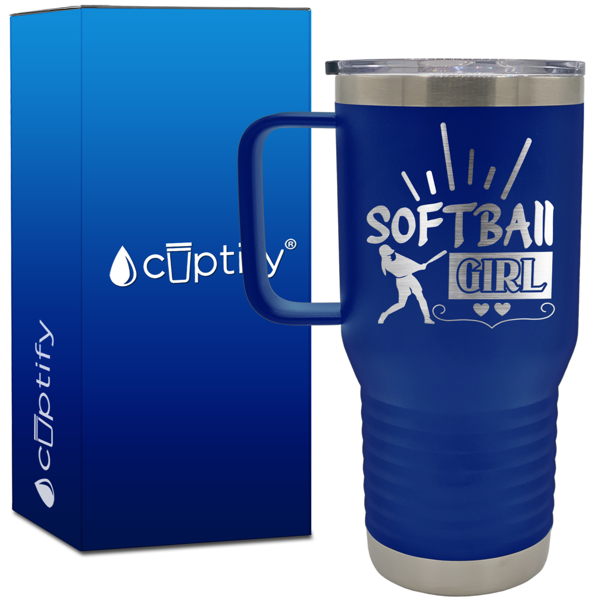 Softball Girl 20oz Softball Travel Mug