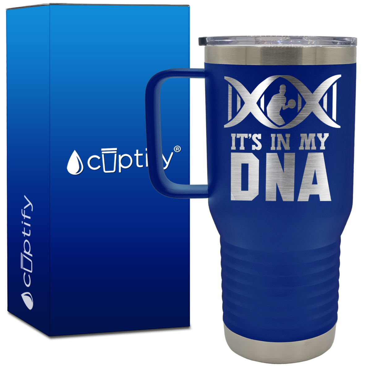 It's in My DNA Basketball 20oz Basketball Travel Mug