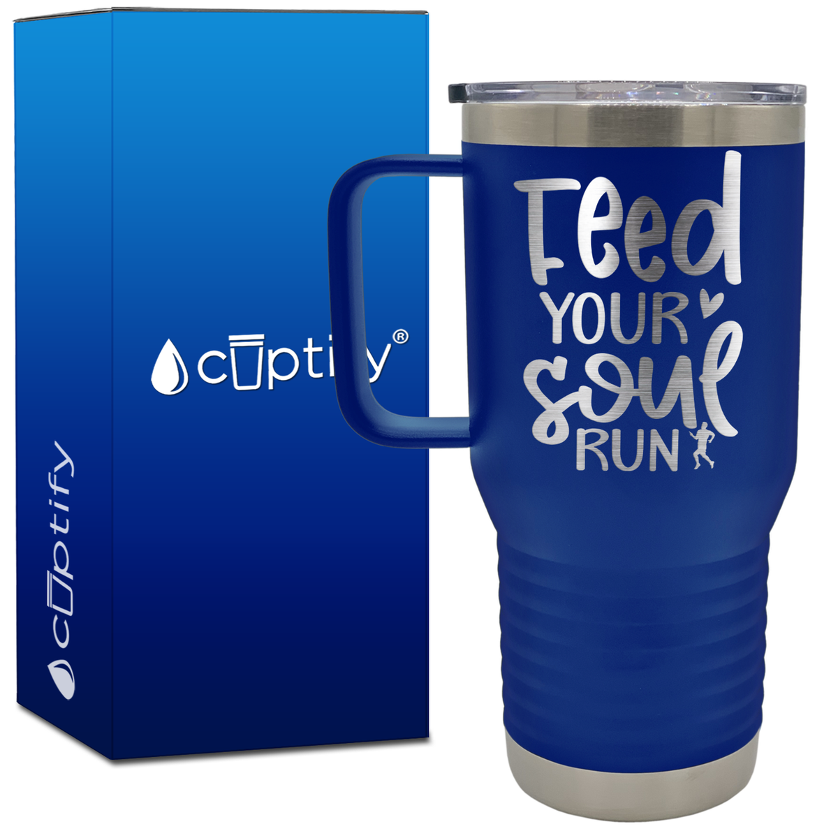 Feed Your Soul Run 20oz Running Travel Mug
