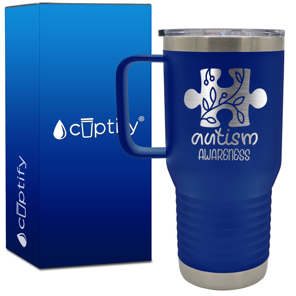 Autism Awareness Puzzle 20oz Autism Travel Mug