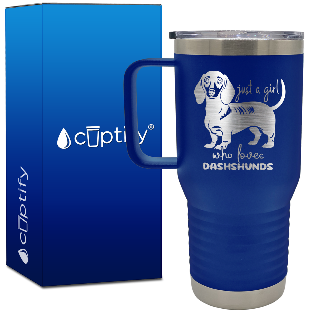 Just a Girl Who Loves Dashshunds 20oz Travel Mug