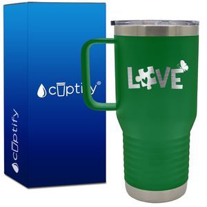 In April We Wear Blue 20oz Autism Travel Mug