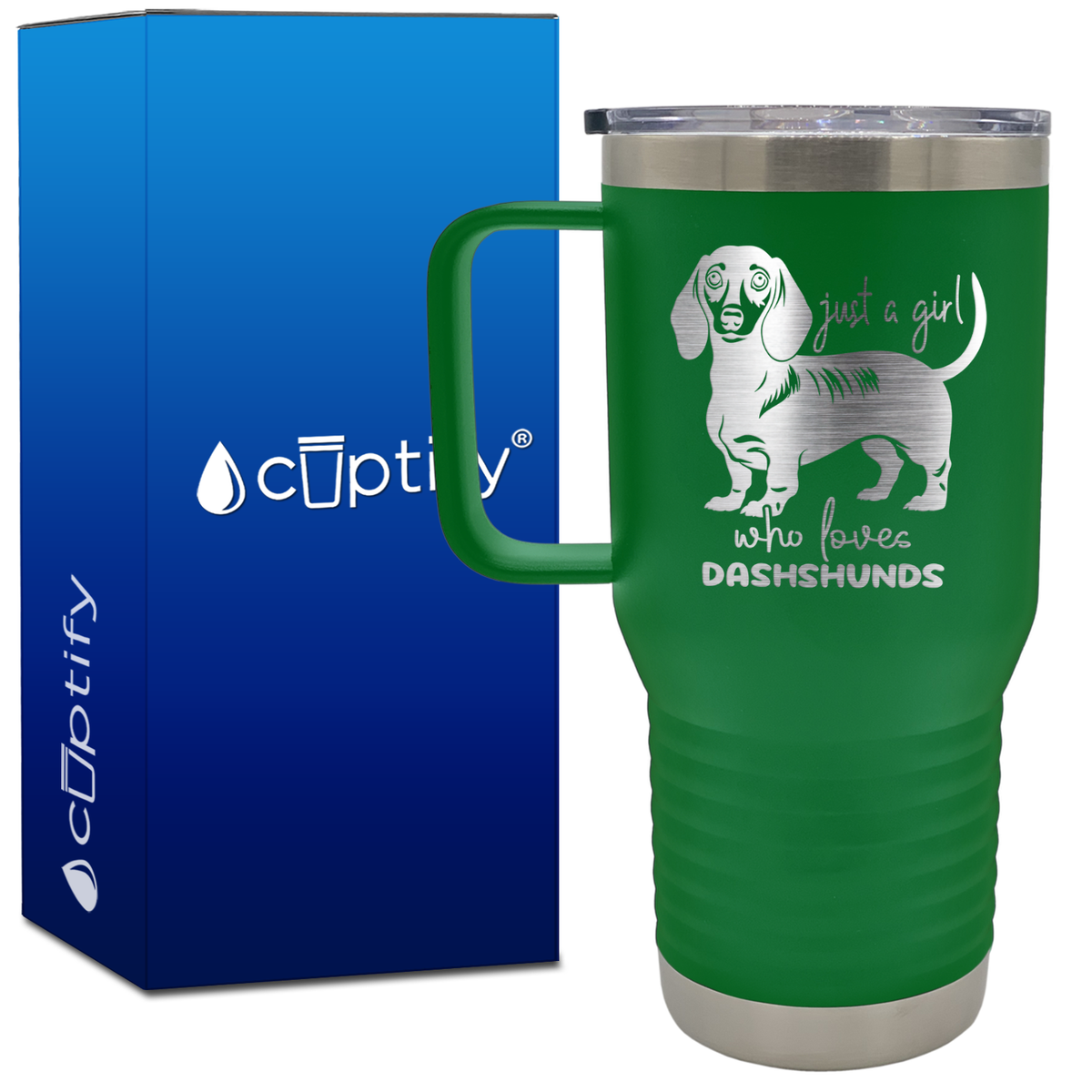 Just a Girl Who Loves Dashshunds 20oz Travel Mug