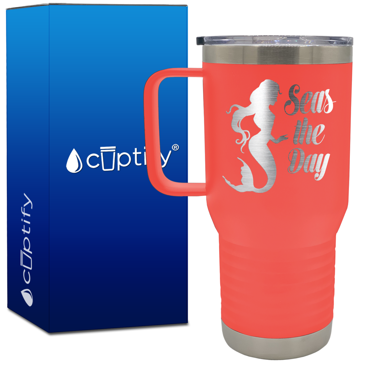 Seas the Day 20oz Beach Life Travel Mug