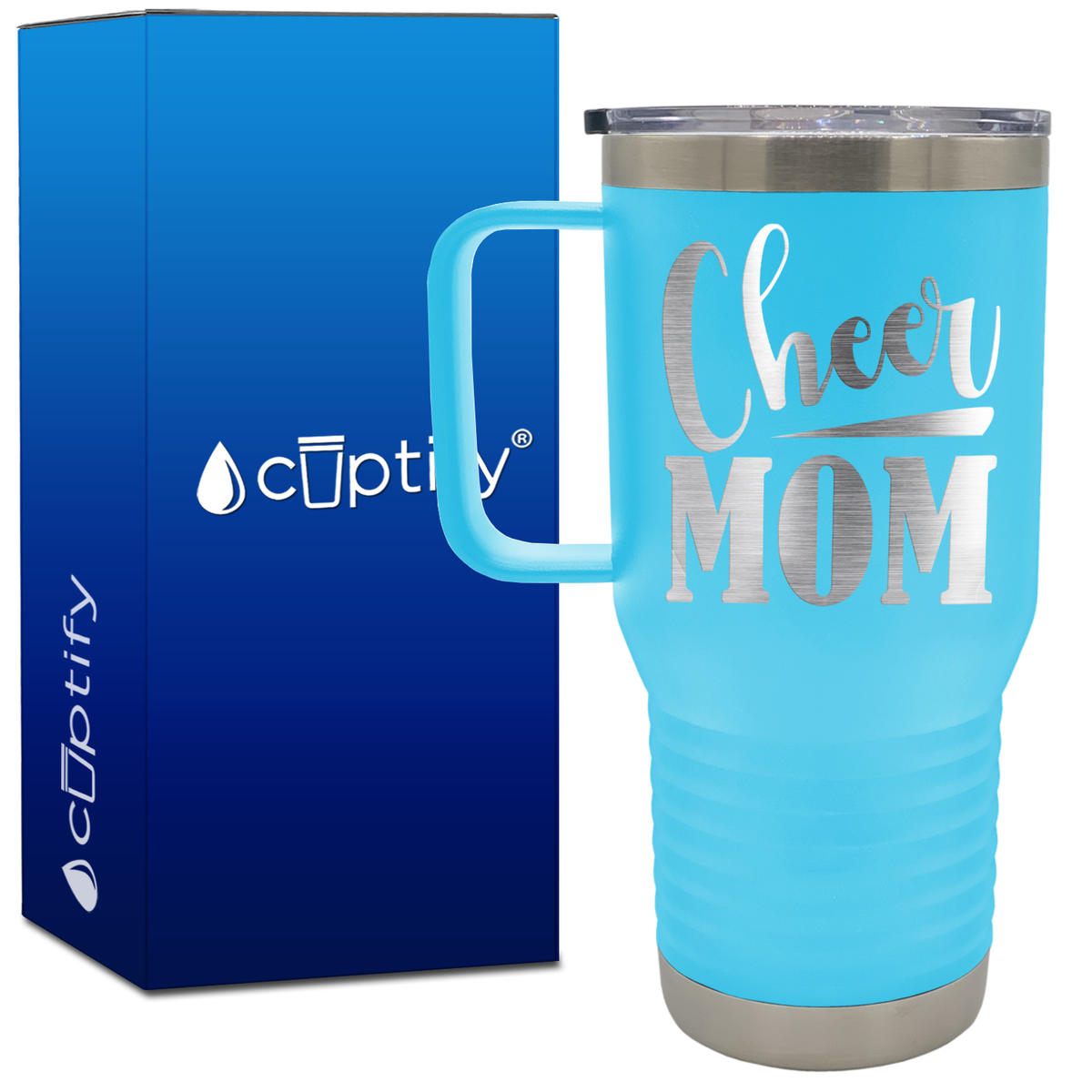 Cheer Mom 20oz Cheer Travel Mug