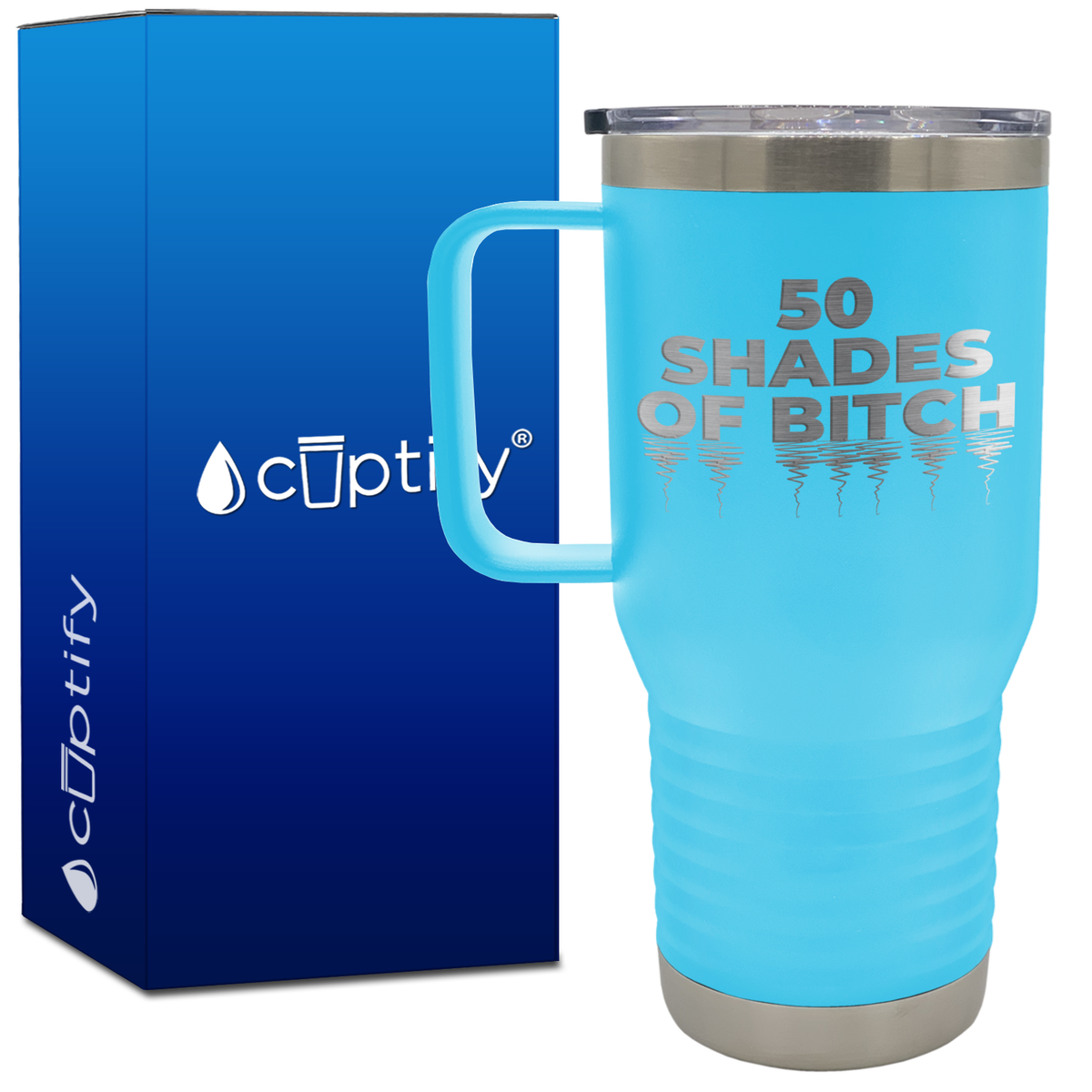 Fifty Shades of Bitch 20oz Travel Mug