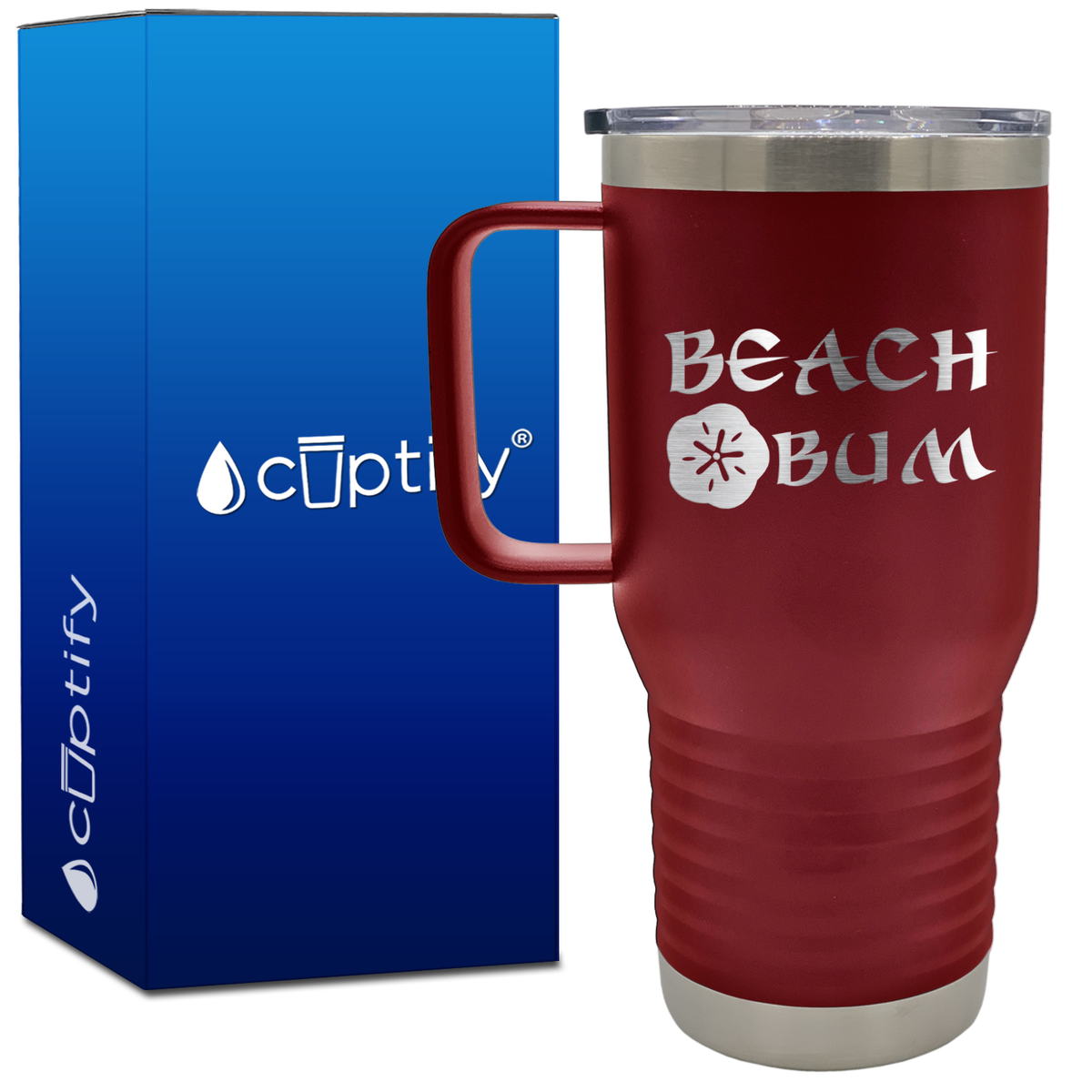 Beach Bum 20oz Beach Life Travel Mug
