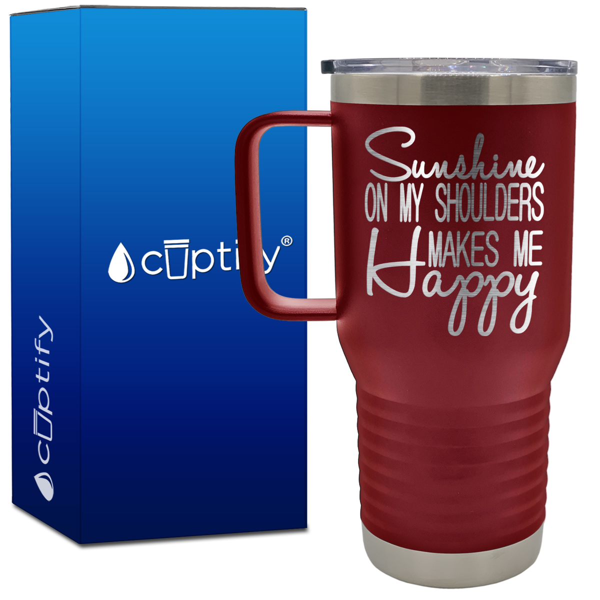 Sunshine on my Shoulders 20oz Beach Life Travel Mug