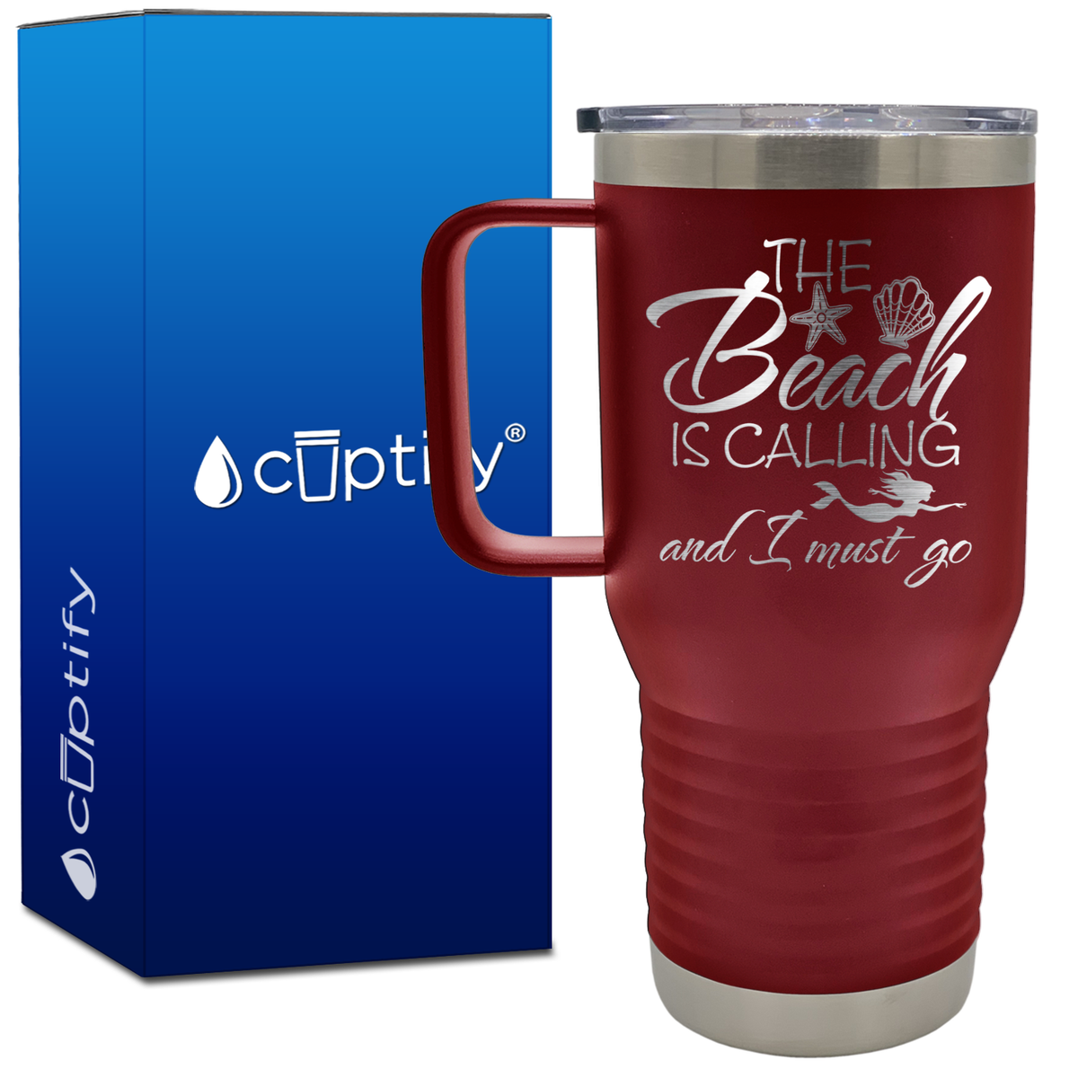 The Beach is Calling 20oz Beach Life Travel Mug