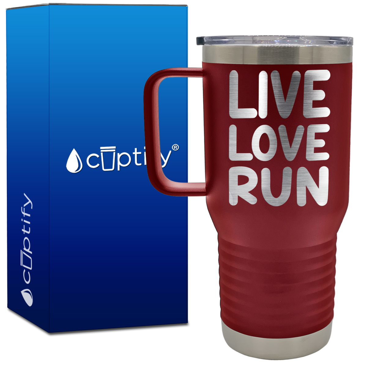Live Love Run 20oz Running Travel Mug