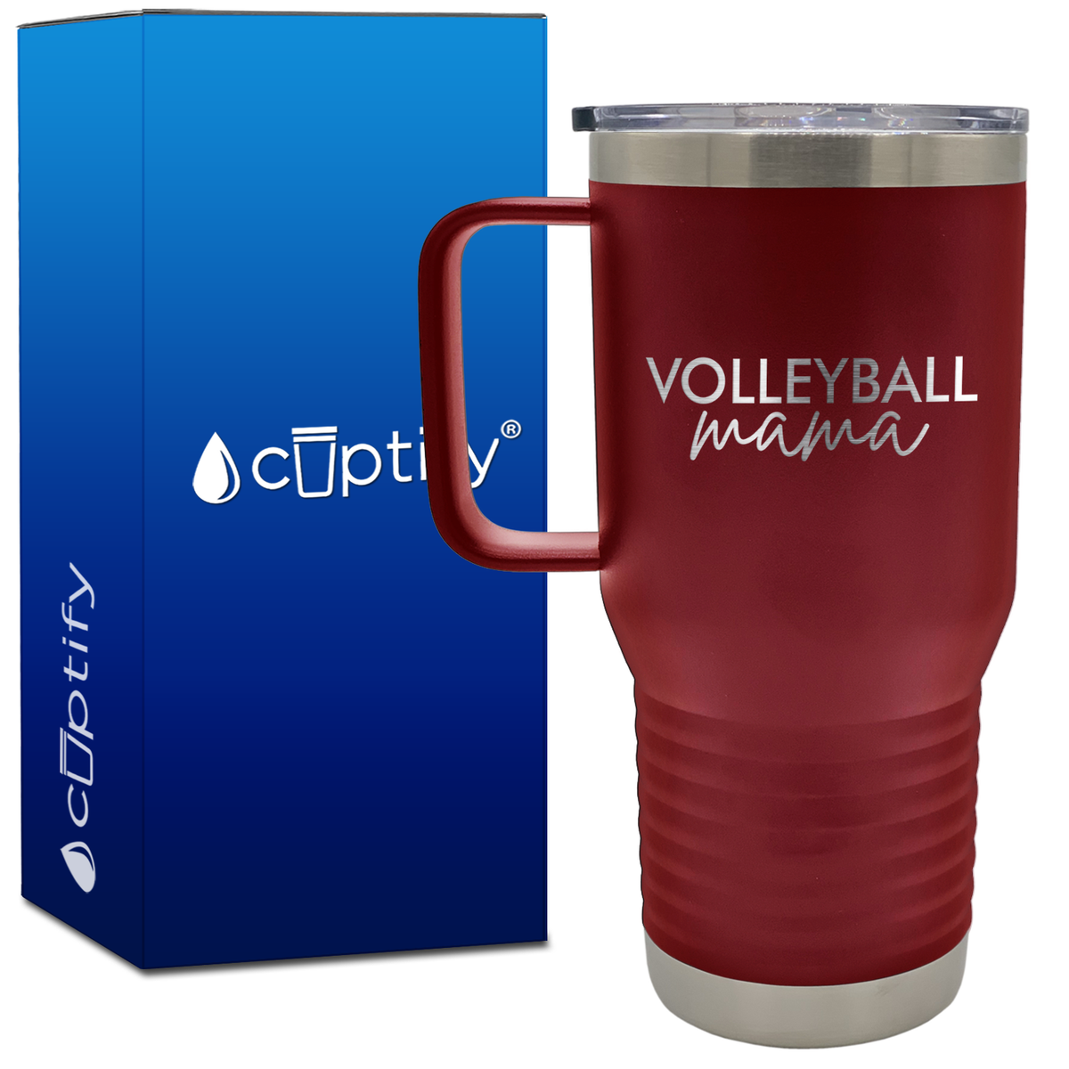Volleyball Mama 20oz Volleyball Travel Mug