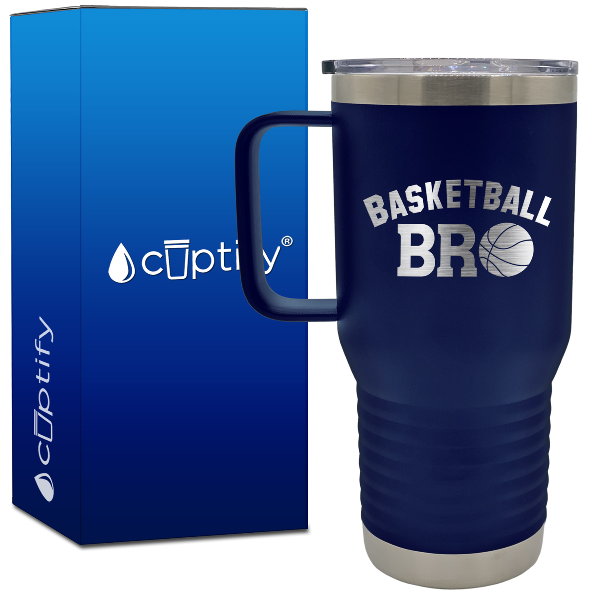 Basketball Bro 20oz Basketball Travel Mug