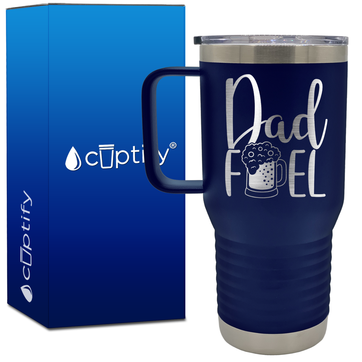 Dad Fuel 20oz Beer Lover Travel Mug