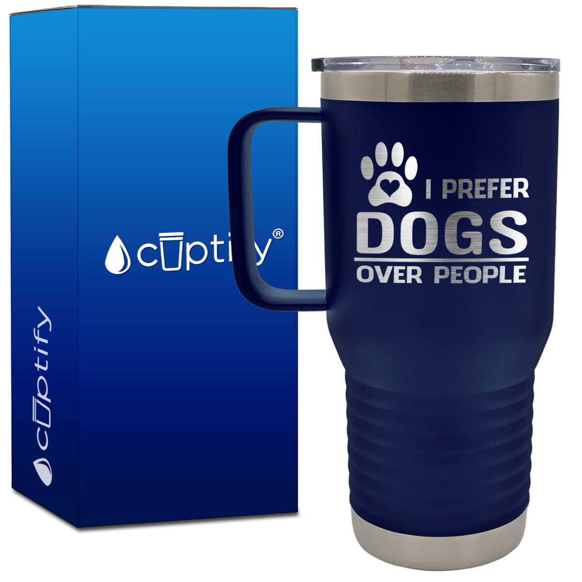 I Prefer Dogs over People 20oz Travel Mug