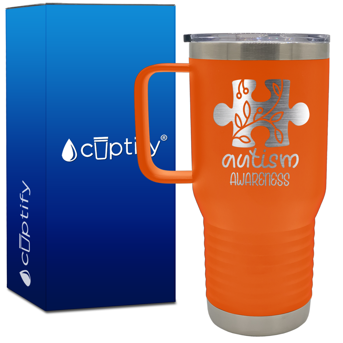 Autism Awareness Puzzle 20oz Autism Travel Mug