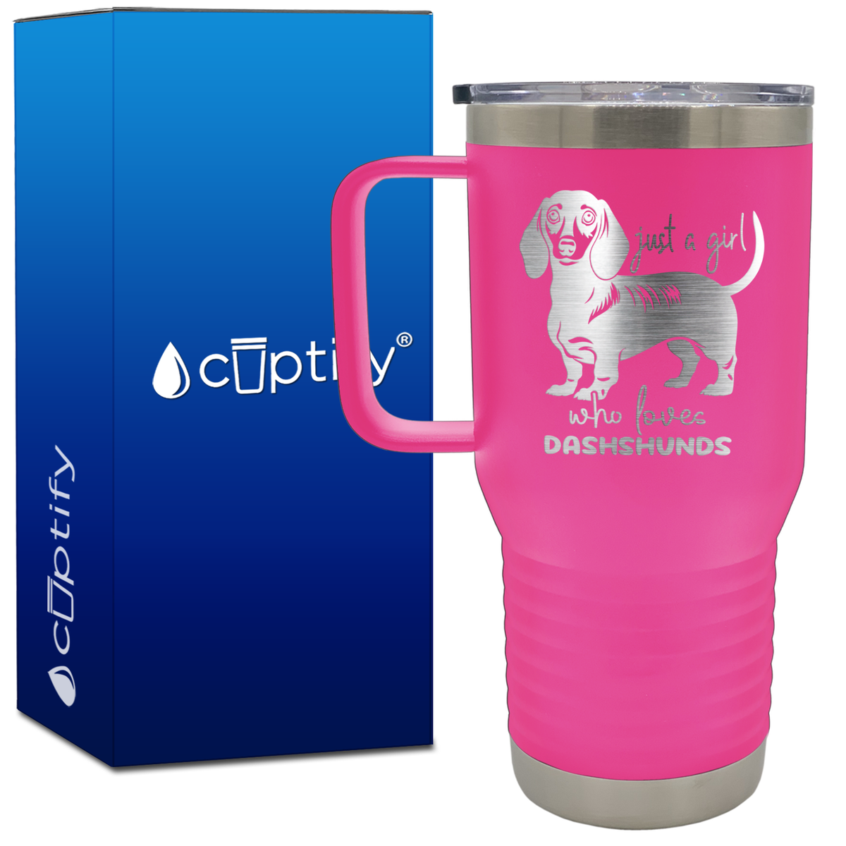 Just a Girl Who Loves Dashshunds 20oz Travel Mug