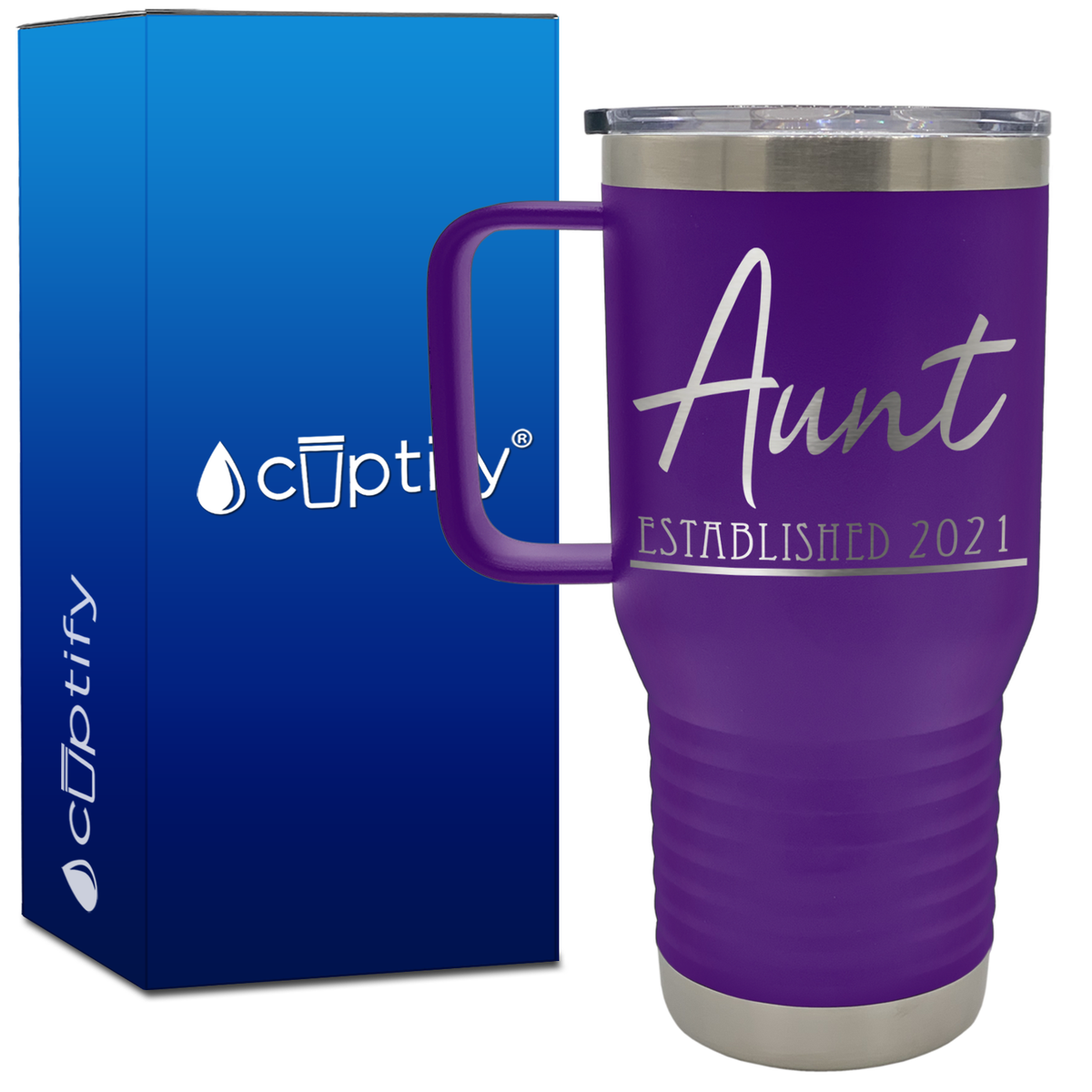 Aunt Established 20oz Aunt Travel Mug