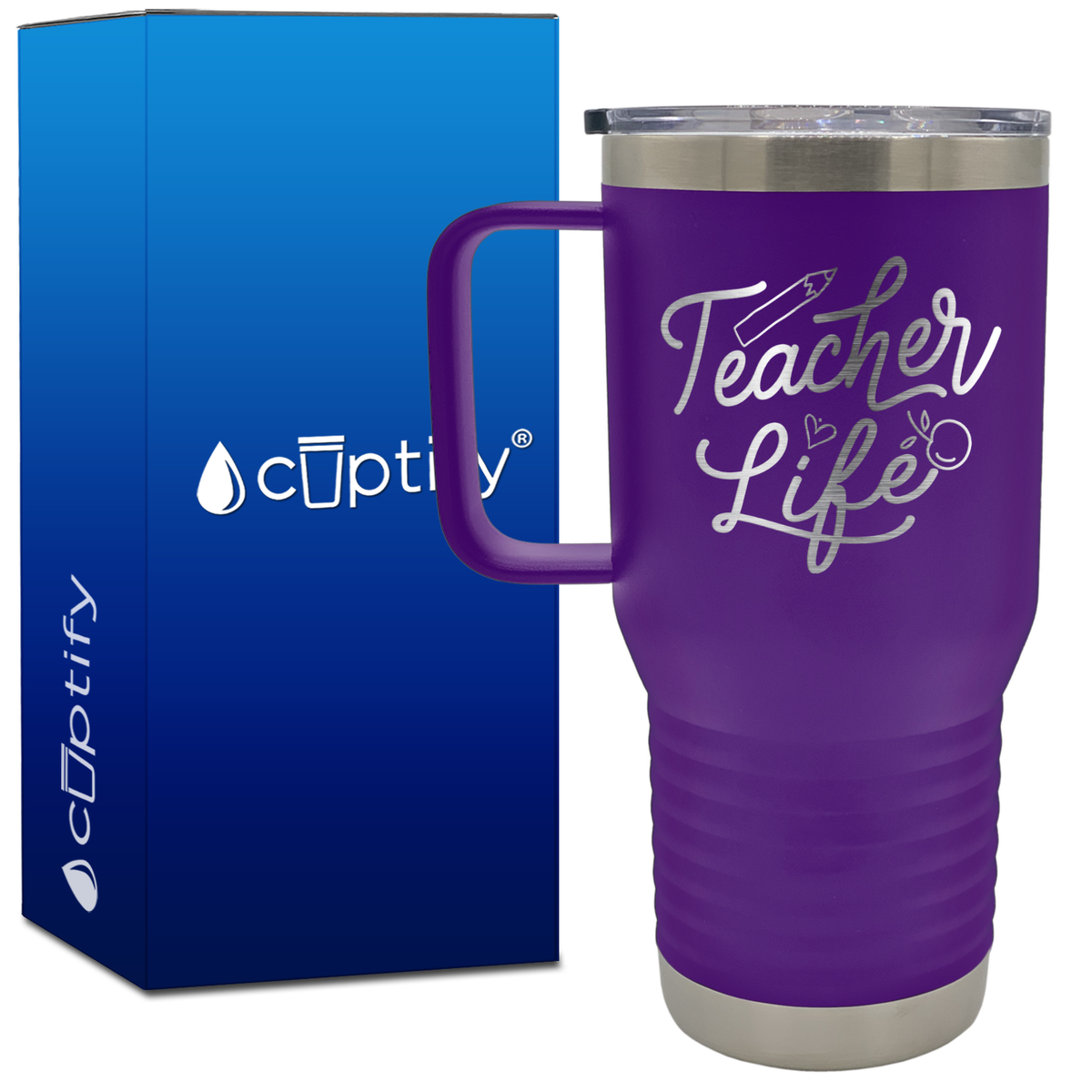 Teacher Life 20oz Teacher Travel Mug