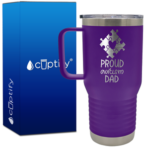 Proud Autism Dad 20oz Autism Travel Mug