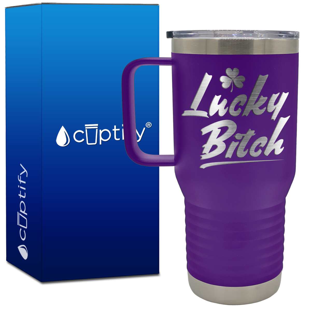 Lucky Bitch 20oz Travel Mug