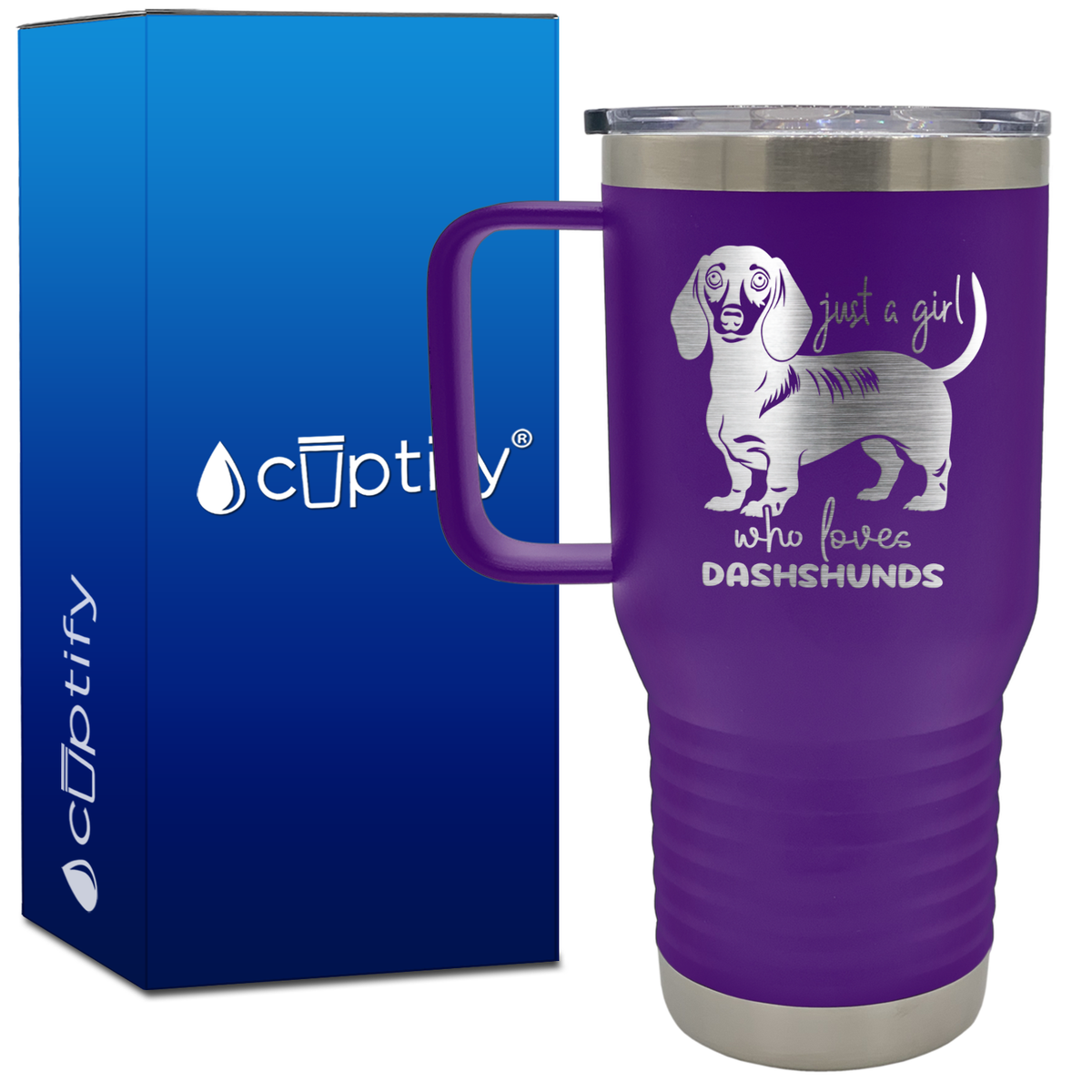 Just a Girl Who Loves Dashshunds 20oz Travel Mug
