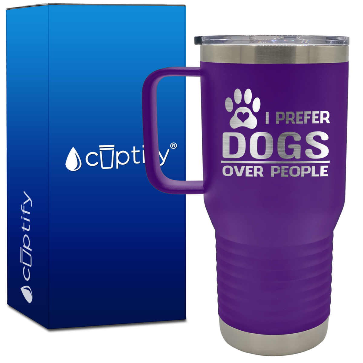 I Prefer Dogs over People 20oz Travel Mug