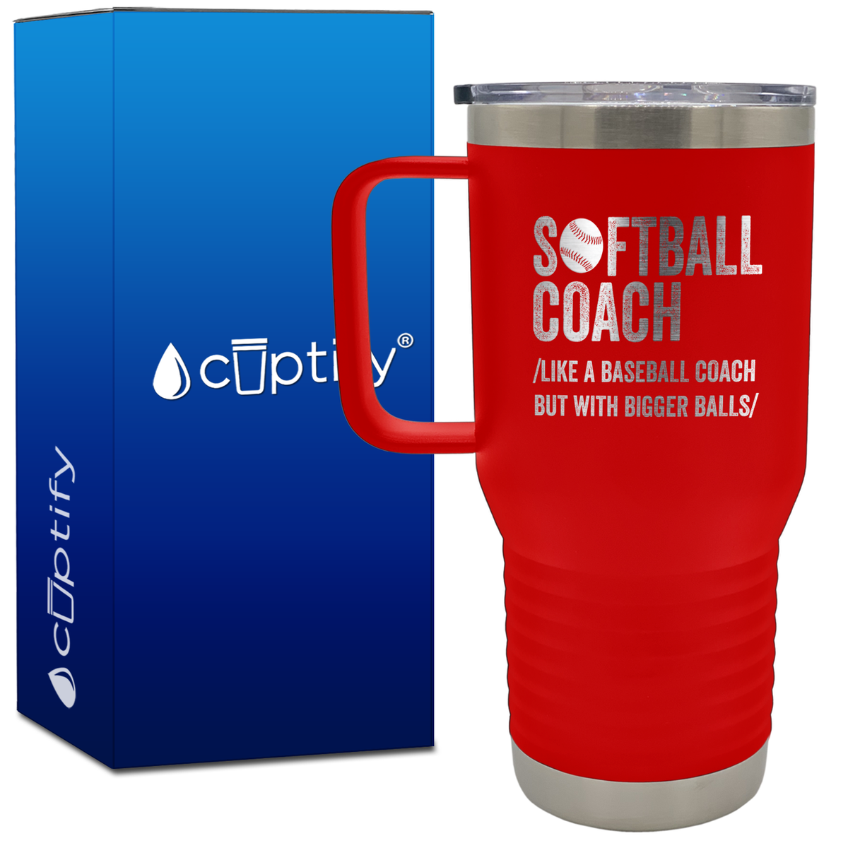 Softball Coach 20oz Coach Travel Mug