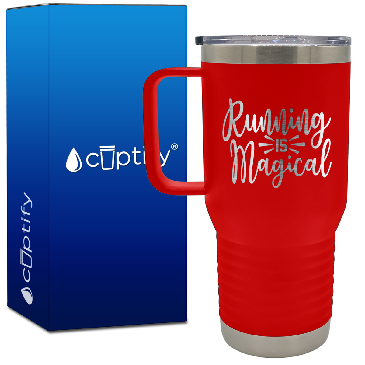 Running is Magical 20oz Running Travel Mug