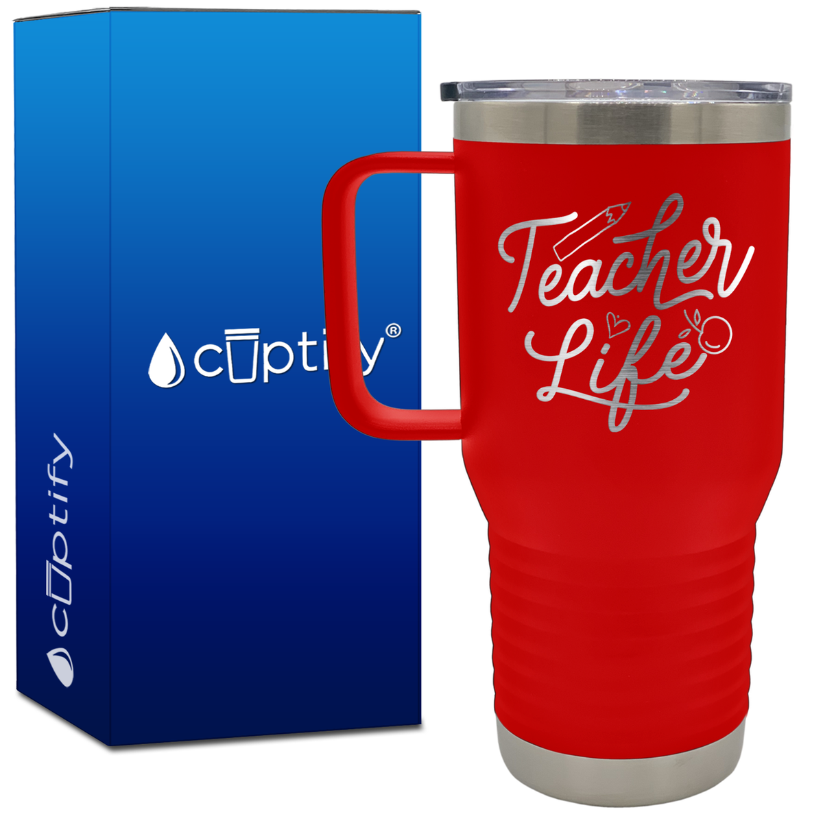 Teacher Life 20oz Teacher Travel Mug