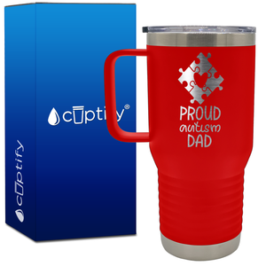 Proud Autism Dad 20oz Autism Travel Mug