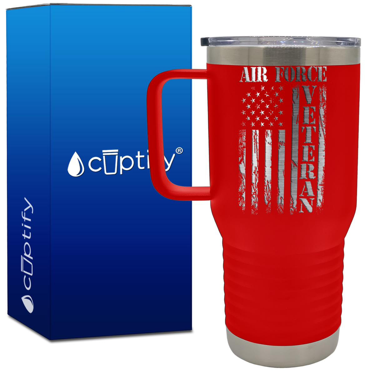Air Force Veteran 20oz Travel Mug