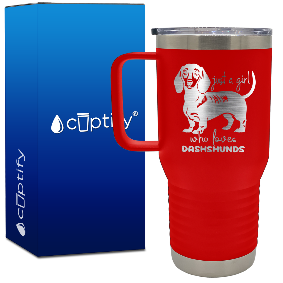 Just a Girl Who Loves Dashshunds 20oz Travel Mug