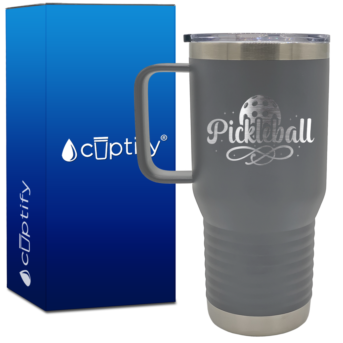 Pickleball 20oz Pickleball Travel Mug