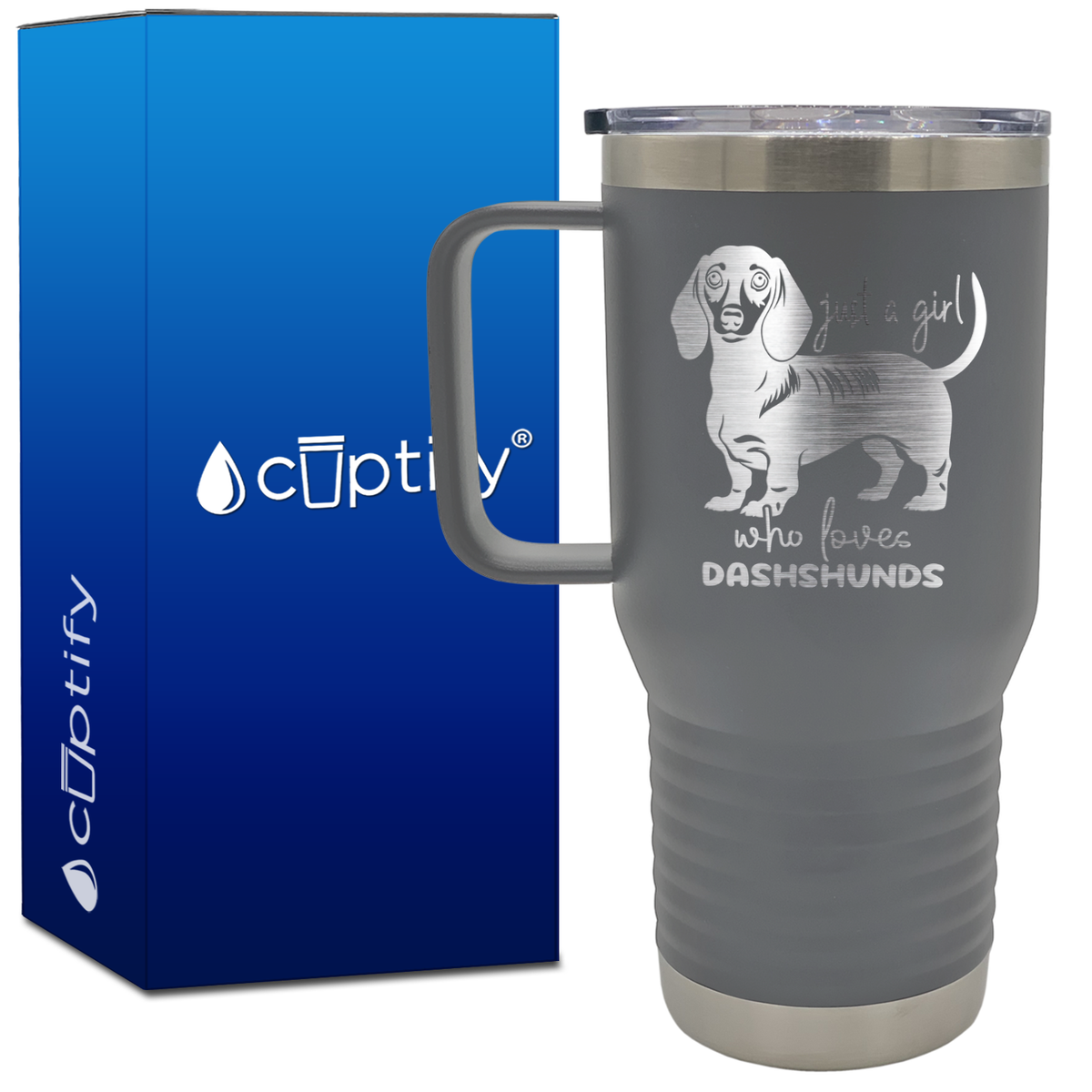 Just a Girl Who Loves Dashshunds 20oz Travel Mug