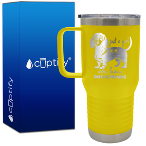 Just a Girl Who Loves Dashshunds 20oz Travel Mug