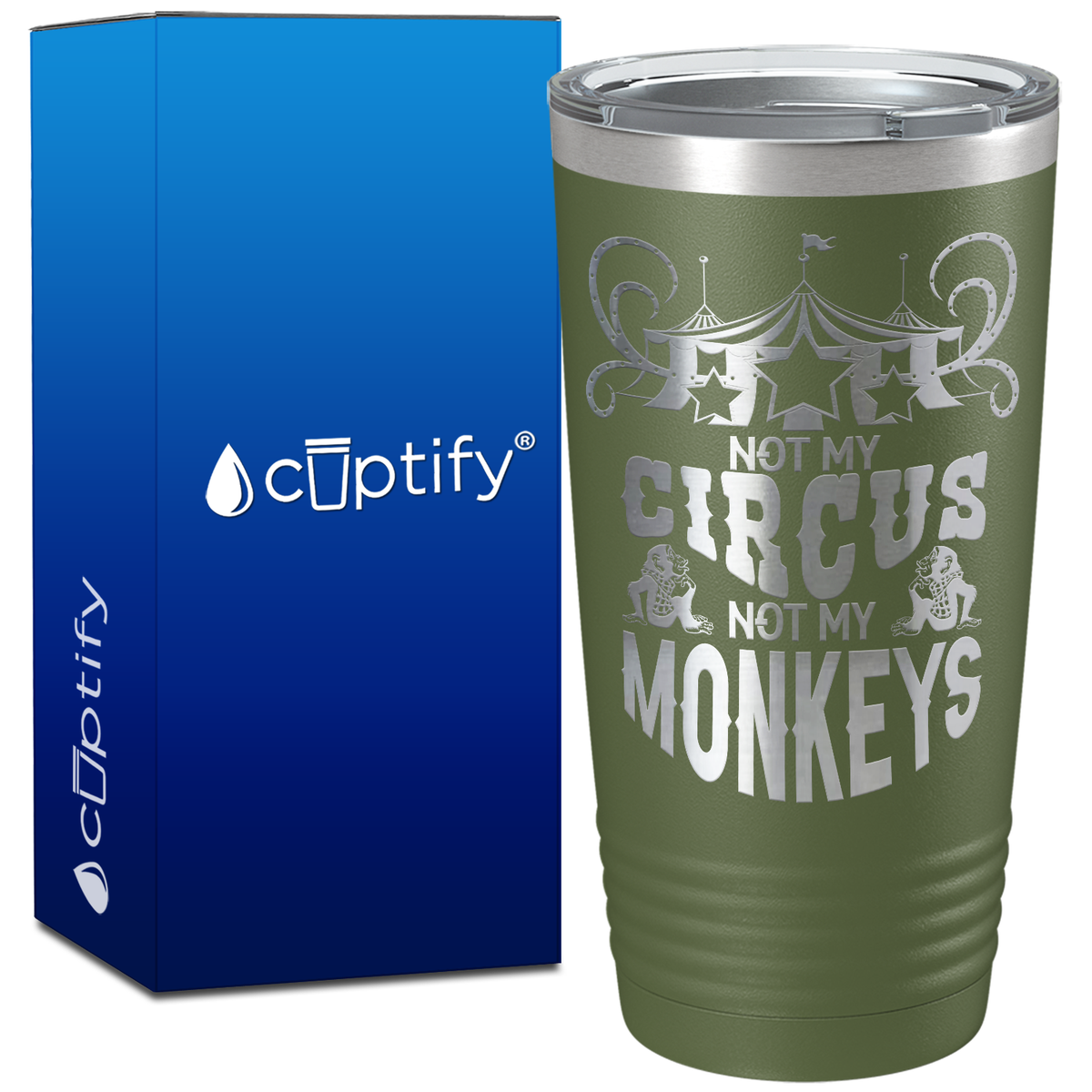 Not My Circus Not My Monkeys on 20oz Tumbler