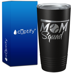 Mom Squad Softball on 20oz Tumbler